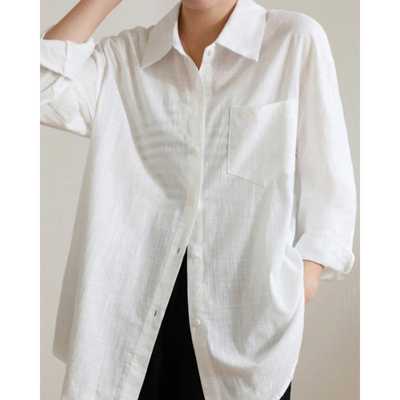 Ashborne | Women's Button-Up Shirt | Linen Long Sleeve