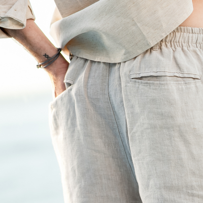 Ashborne | Men's Casual Linen Shorts | Lightweight Comfort