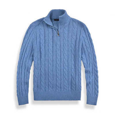Ashborne | Men's Zip Up Sweater | Knitted