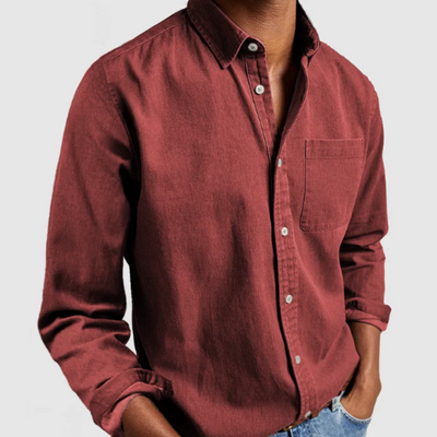 Ashborne | Men's Denim Shirt | Soft Cotton Blend