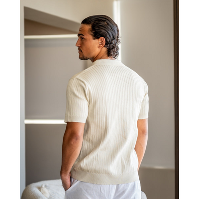 Ashborne | Men's Short Sleeve Polo | Ribbed