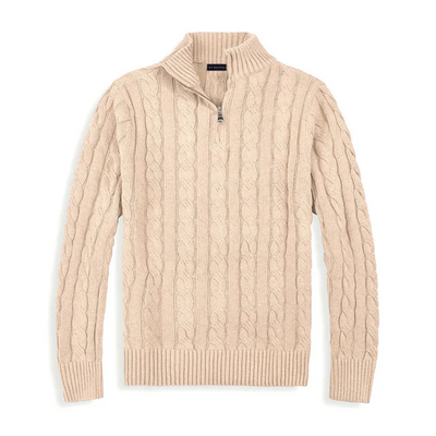 Ashborne | Men's Zip Up Sweater | Knitted
