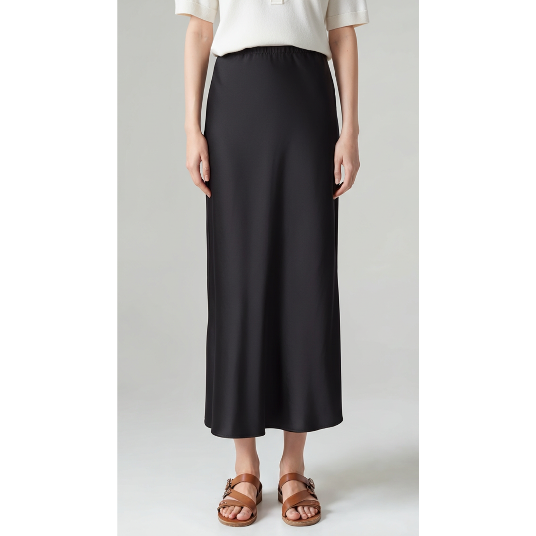 Ashborne | Women's Satin Maxi Skirt