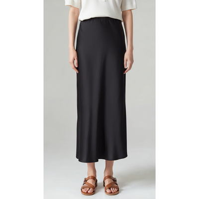 Ashborne | Women's Satin Maxi Skirt