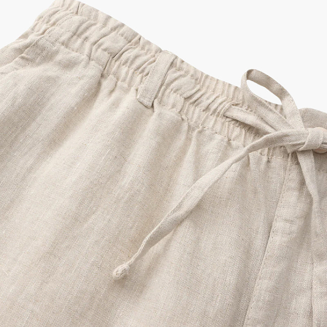 Ashborne | Men's Casual Linen Shorts | Lightweight Comfort