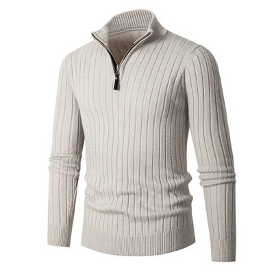 Ashborne | Men's Half-Zip Sweater | Ribbed