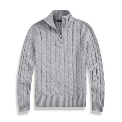 Ashborne | Men's Zip Up Sweater | Knitted