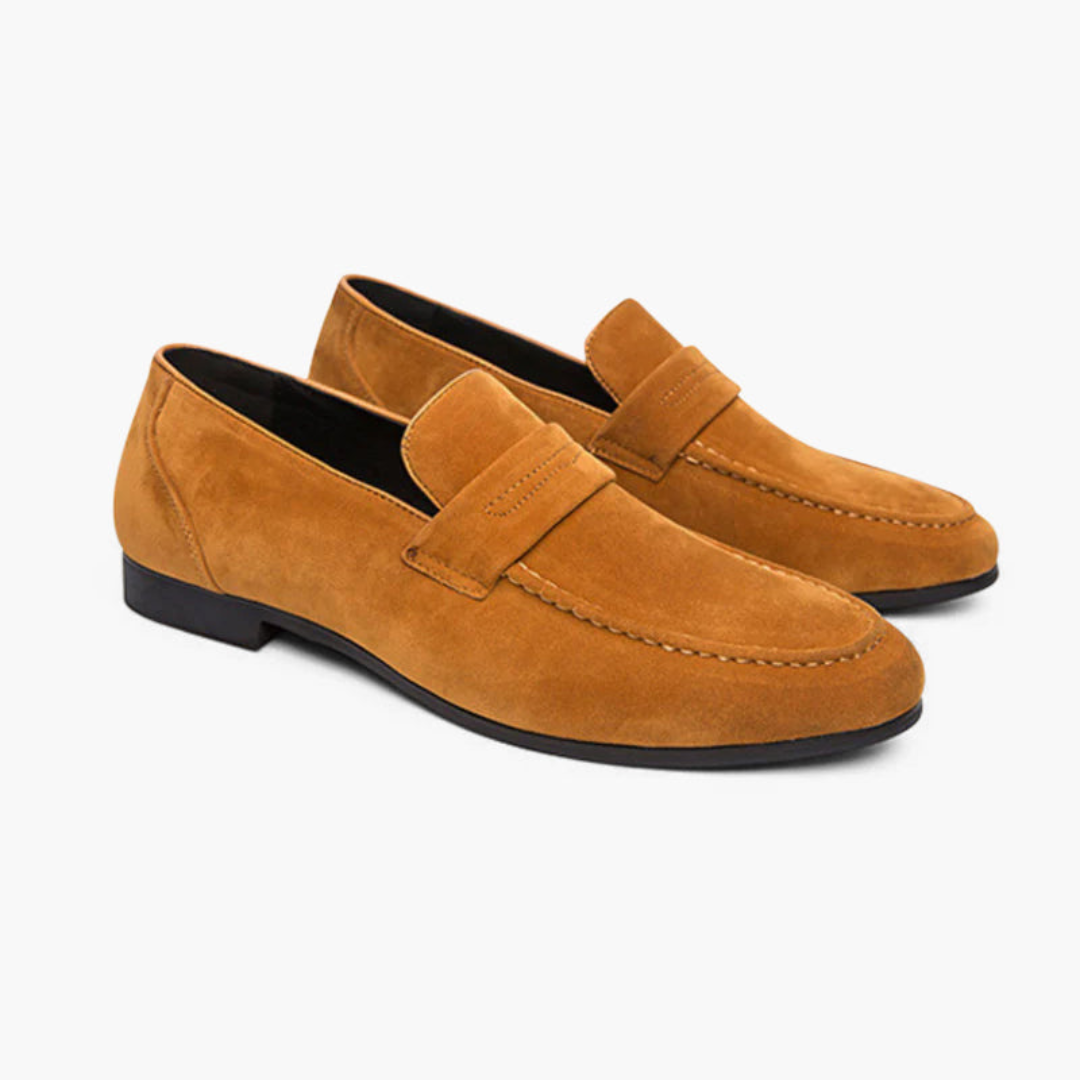 Ashborne | Men's Penny Loafers | Suede