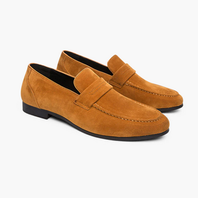 Ashborne | Men's Penny Loafers | Suede