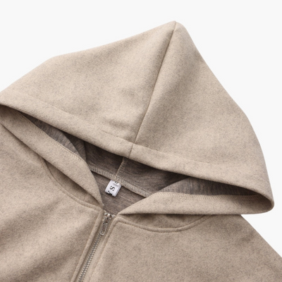 Ashborne | Women's Zip-Up Knit Hoodie | Old Money Essential