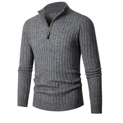 Ashborne | Men's Half-Zip Sweater | Ribbed