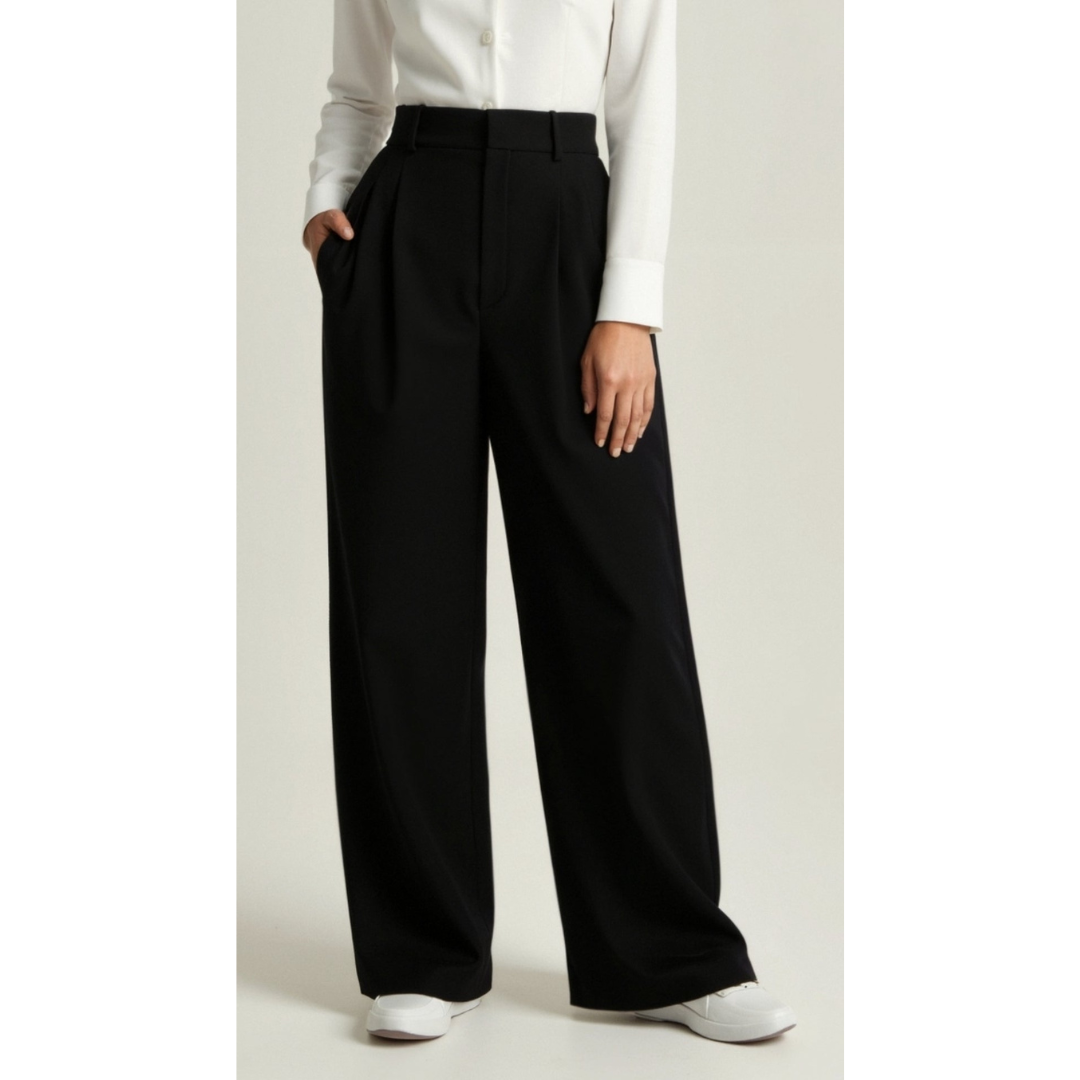 Ashborne | Women's High-Waist Wide-Leg Trousers