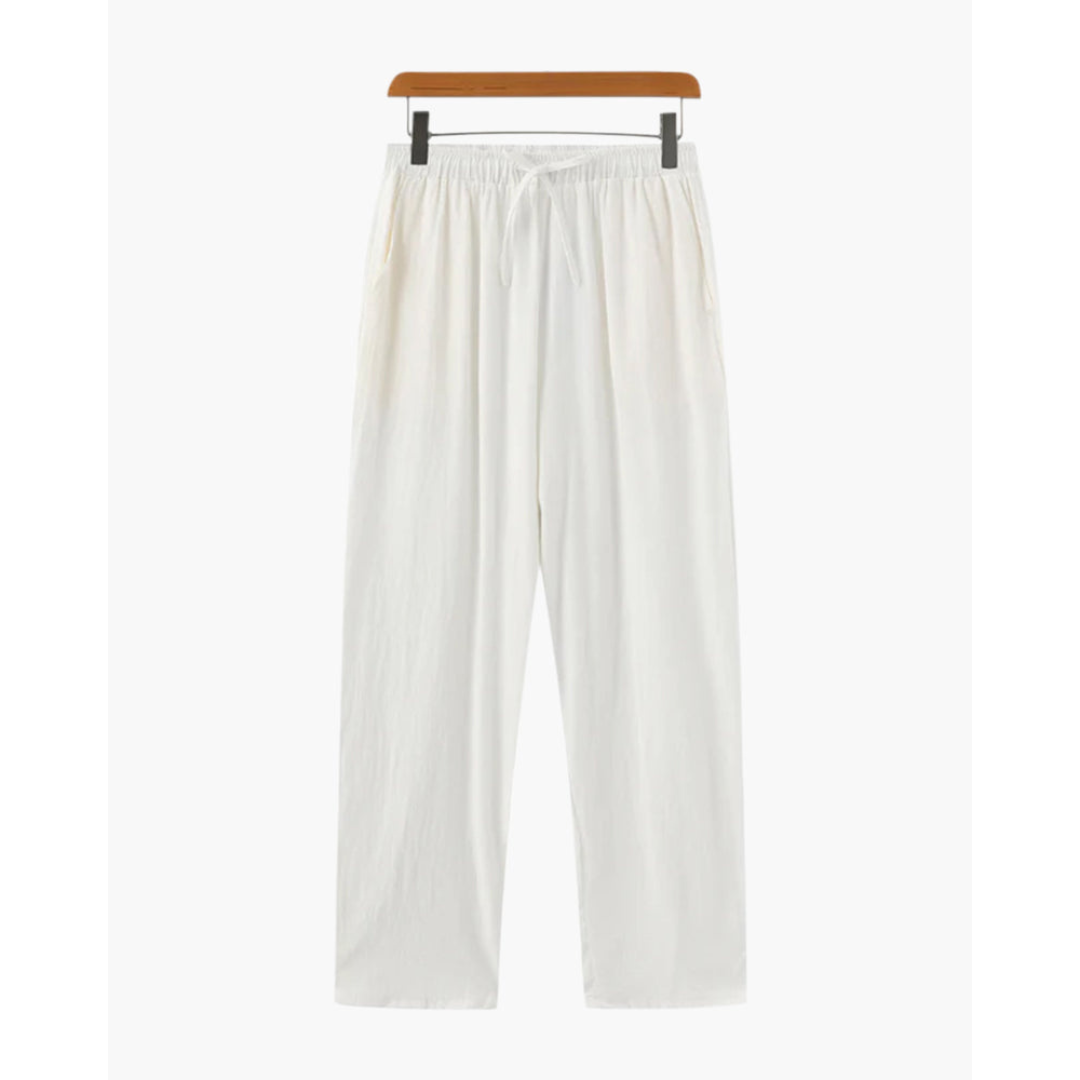 Ashborne | Men’s Casual Linen Trousers | Lightweight Comfort