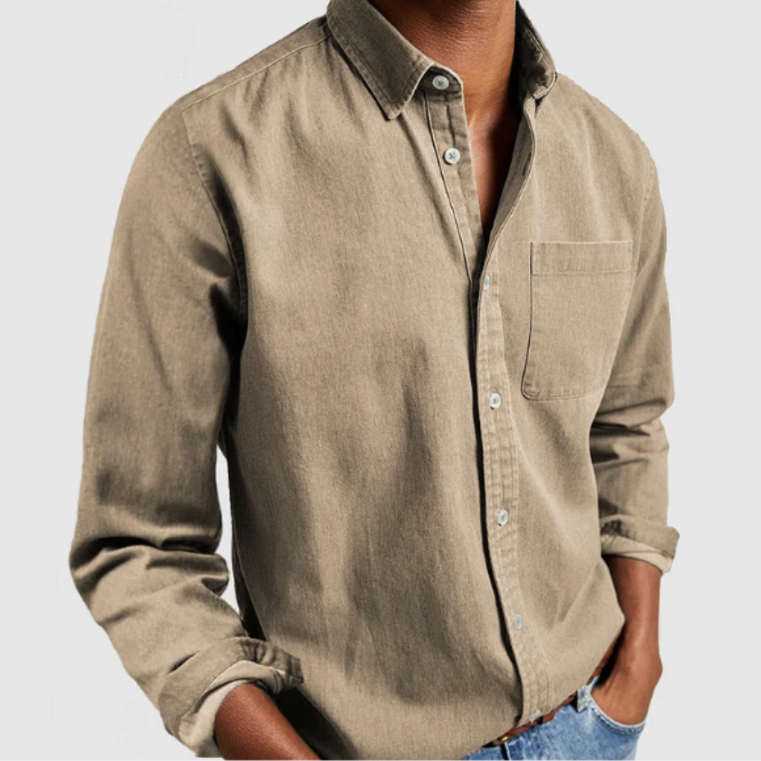 Ashborne | Men's Denim Shirt | Soft Cotton Blend
