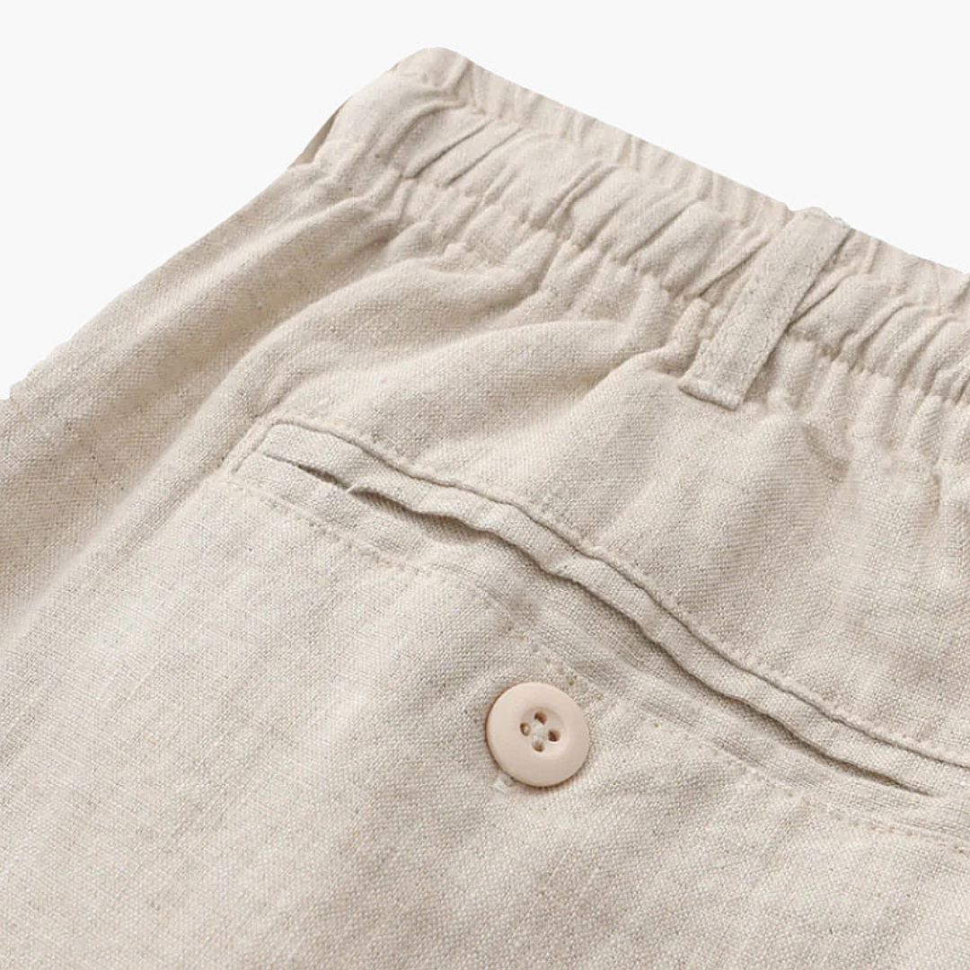 Ashborne | Men's Casual Linen Shorts | Lightweight Comfort