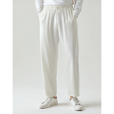 Ashborne | Men’s Casual Linen Trousers | Lightweight Comfort