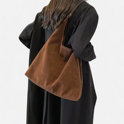 Ashborne | Women's Suede Hobo Bag | Minimalist Chic
