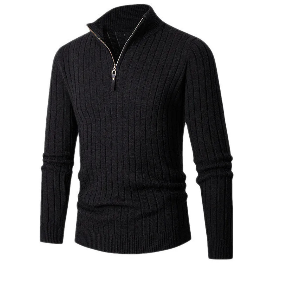 Ashborne | Men's Half-Zip Sweater | Ribbed