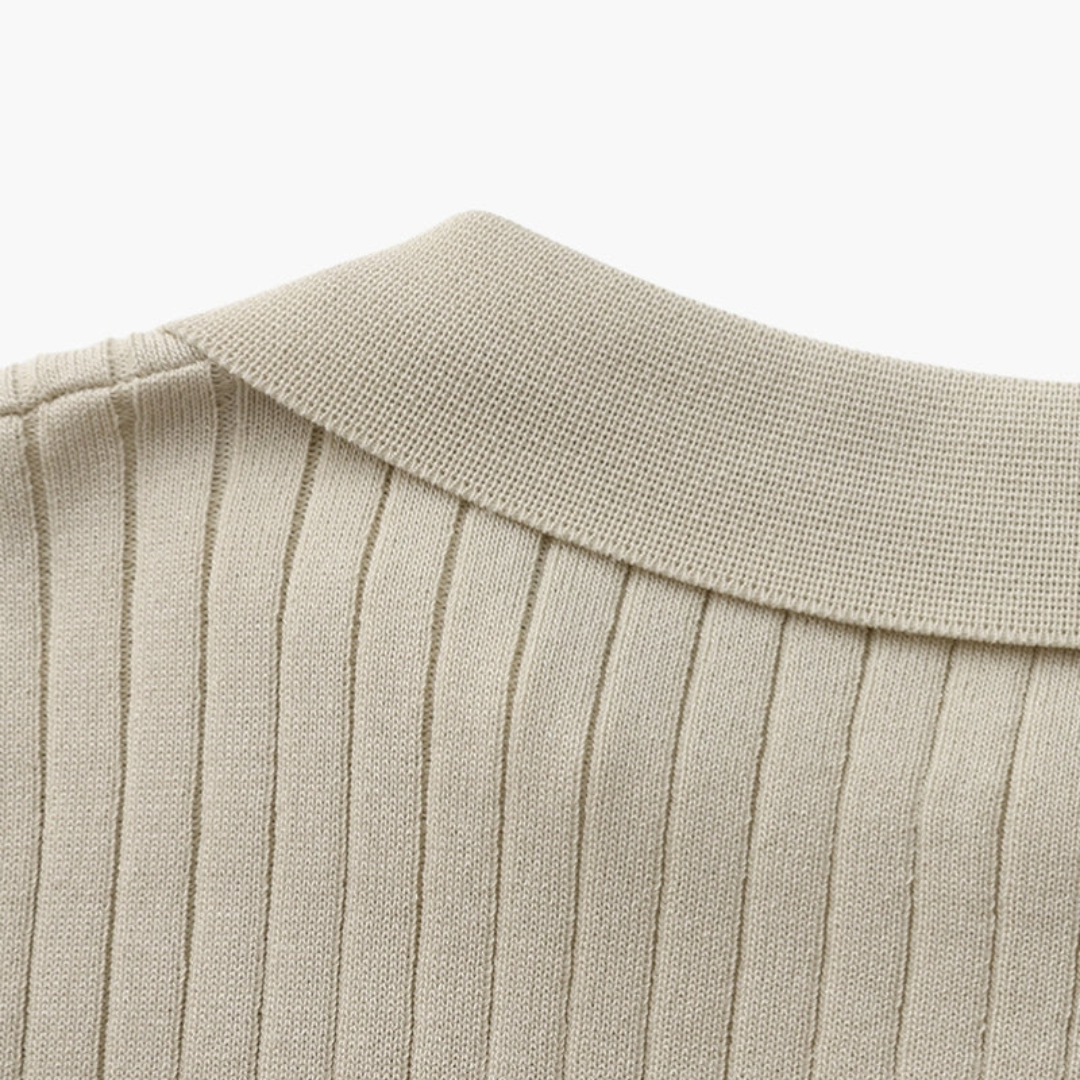 Ashborne | Men's Short Sleeve Polo | Ribbed