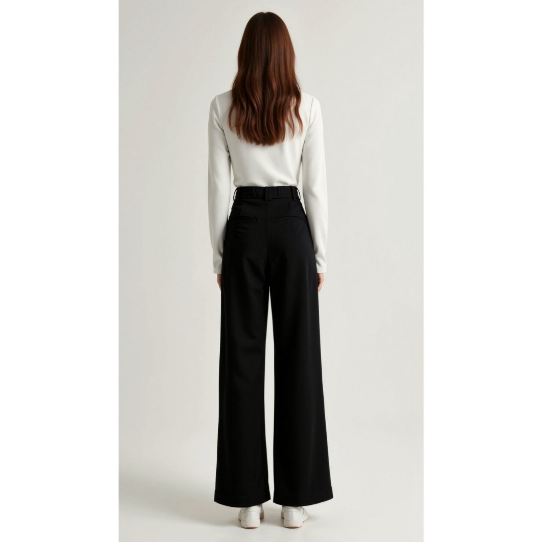 Ashborne | Women's High-Waist Wide-Leg Trousers