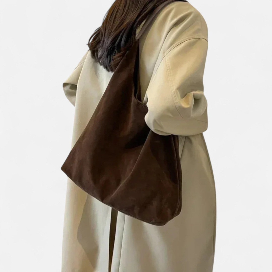 Ashborne | Women's Suede Hobo Bag | Minimalist Chic